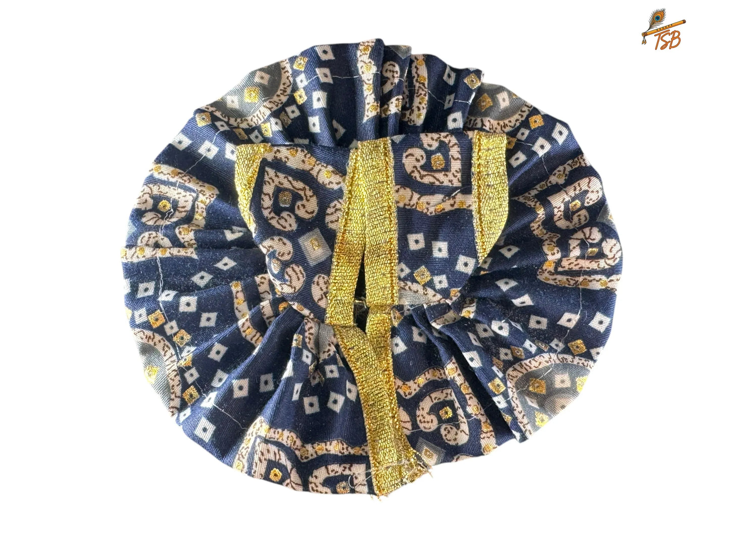 Premium Navy Blue Rajasthani style Ladoo Gopal Dress | TSB Poshak for Krishna Ji