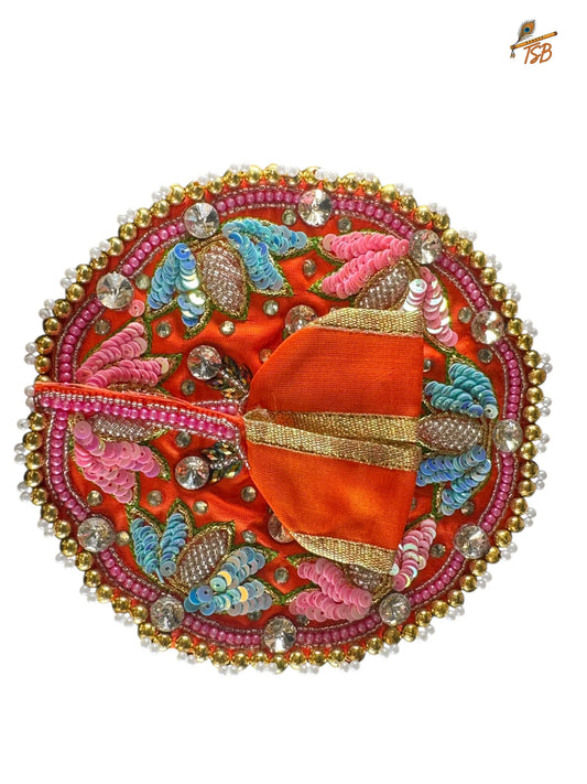 Premium Multicolor Heavy Ladoo Gopal Dress with Bead & Stone Embroidery | TSB Poshak for Krishna Ji
