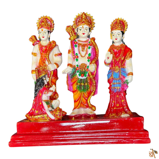 Ram Darbar Marble Idol – Ram, Sita, Lakshman & Hanuman Ji Murti | TSB