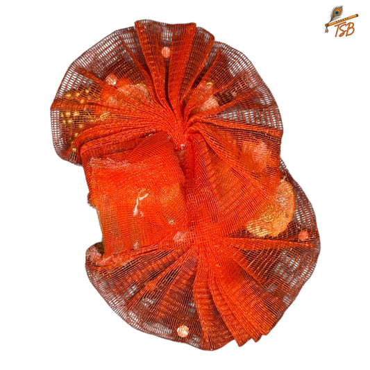 Handcrafted Ladoo Gopal Mukut with Beads & Stone Embroidery | Pagdi Crown for Thakur Ji | TSB